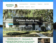 Tablet Screenshot of cravenrealty.com